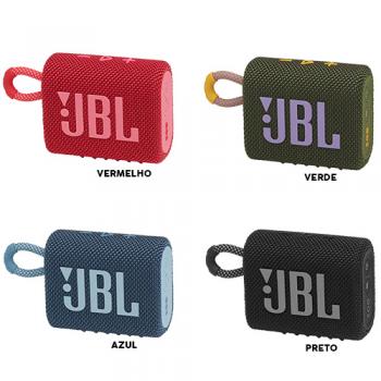 Caixa de Som JBL Go 3 4.2 Watts RMS Bluetooth Original
